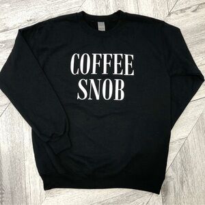 Crew Neck Sweater - Coffee Snob